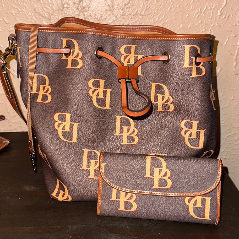 Dooney & Bourke handbag & wallet.